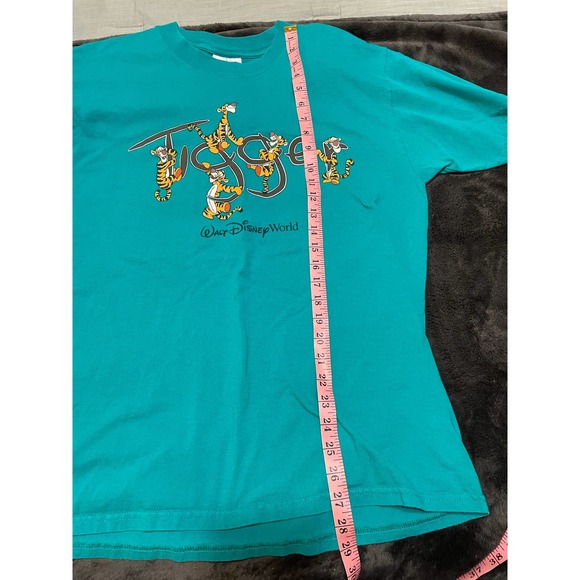Vintage Walt Disney World Tigger Teal Shirt Medium - Picture 7 of 9